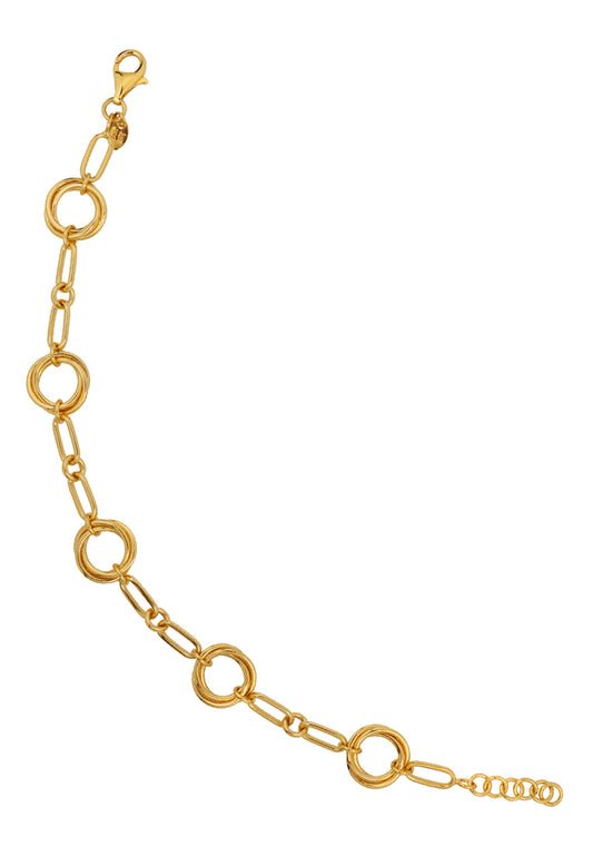 TOMEI Bubble Link Bracelet, Yellow Gold 916