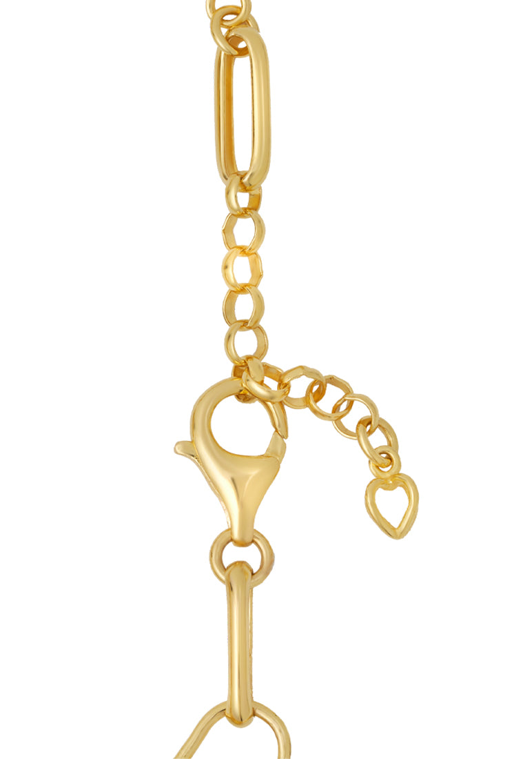 TOMEI Key & Lock Bracelet, Yellow Gold 916