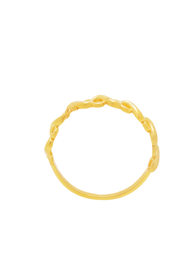 TOMEI Infinity Ring, Yellow Gold 916