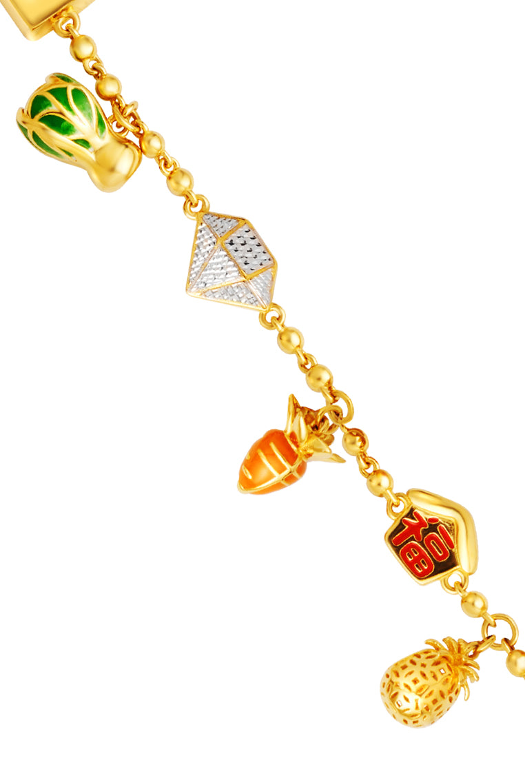 TOMEI The Perfect Ten Bracelet, Yellow Gold 916