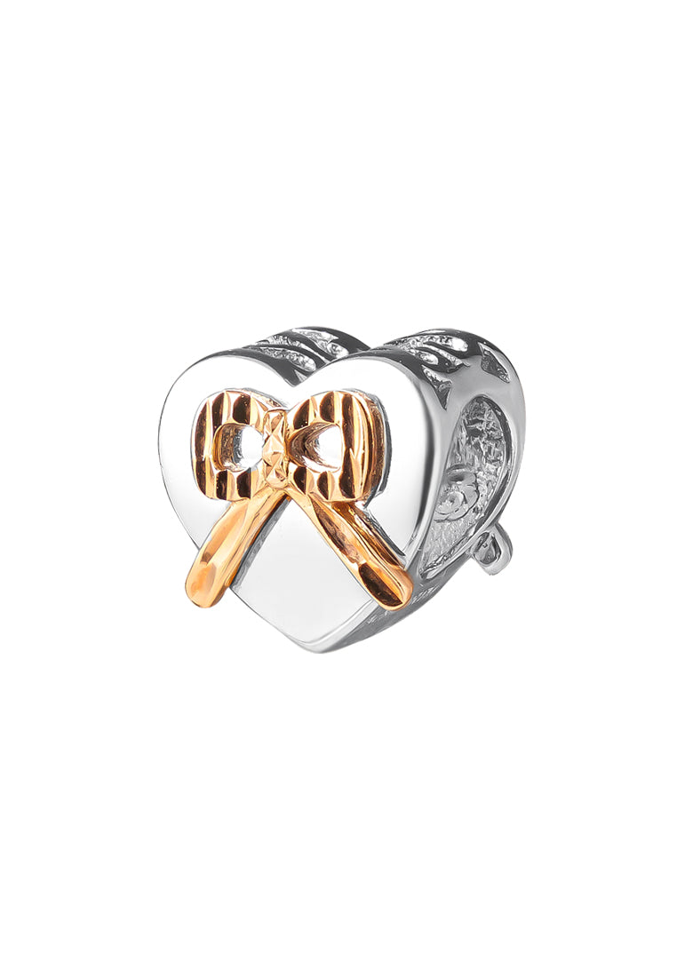 Swathed in Ribband with Love Charm | Tomei White Gold 585