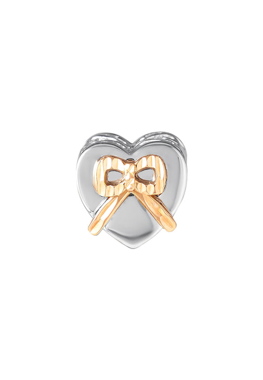 Swathed in Ribband with Love Charm | Tomei White Gold 585