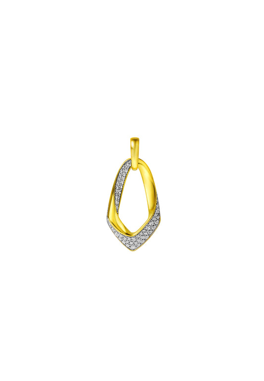 TOMEI Diamond Cut Collection Pendant, Yellow Gold 916