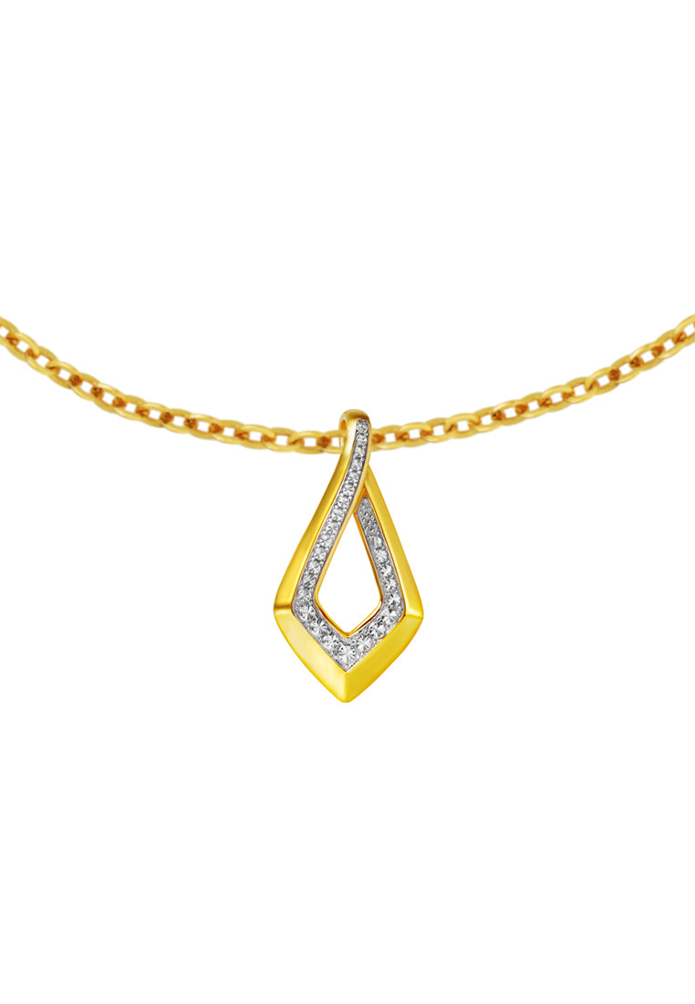 TOMEI Diamond Cut Collection Pendant, Yellow Gold 916