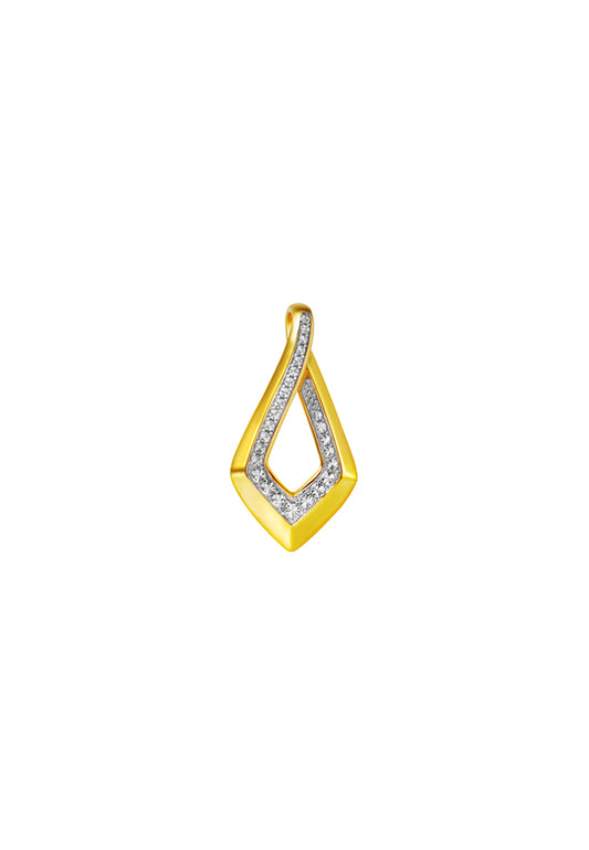 TOMEI Diamond Cut Collection Pendant, Yellow Gold 916