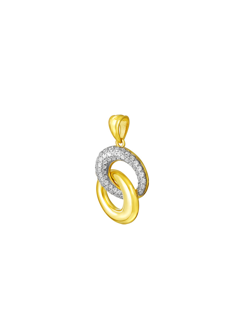 TOMEI Diamond Cut Collection Pendant, Yellow Gold 916