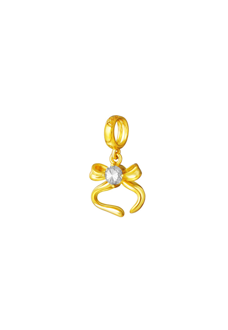 TOMEI Chomel Collection Ribbon Charm, Yellow Gold 916
