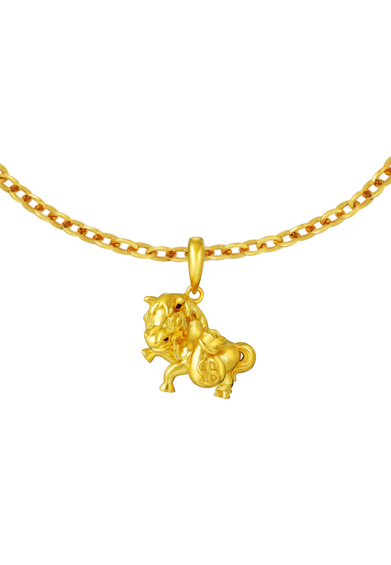 TOMEI Ma Shang Fa Cai Horse Pendant, Yellow Gold 916