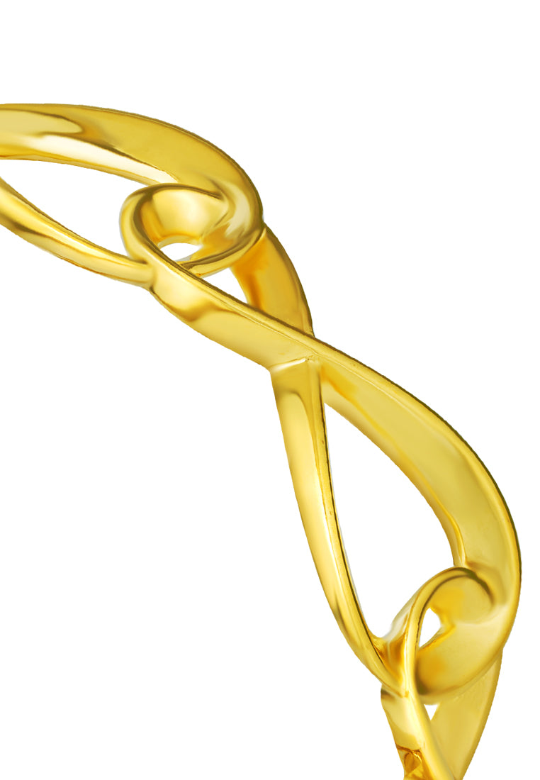 TOMEI Anastasia Infinity Bangle, Yellow Gold 916