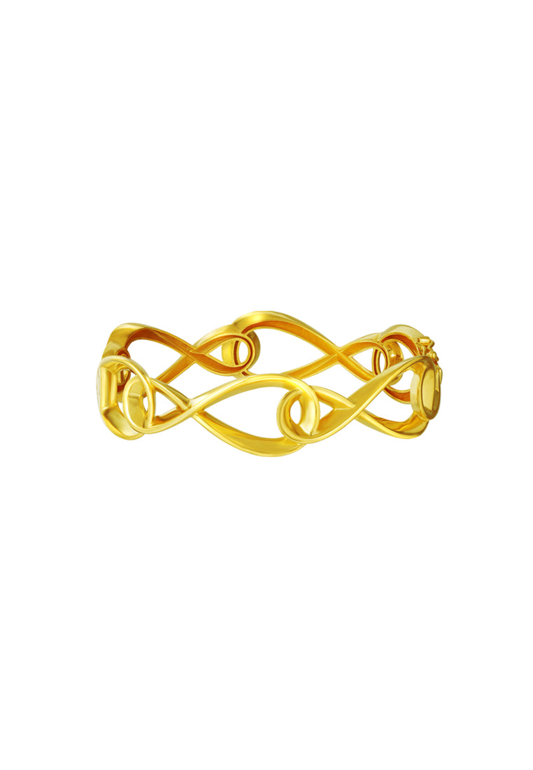 TOMEI Anastasia Infinity Bangle, Yellow Gold 916