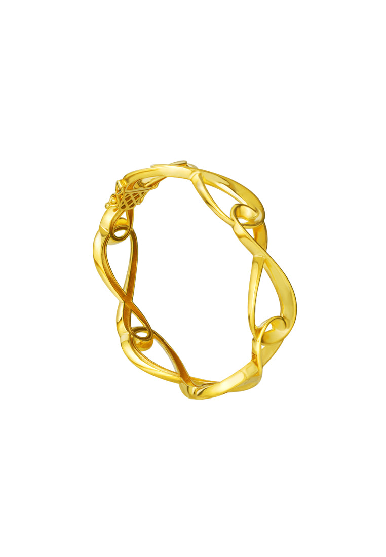 TOMEI Anastasia Infinity Bangle, Yellow Gold 916