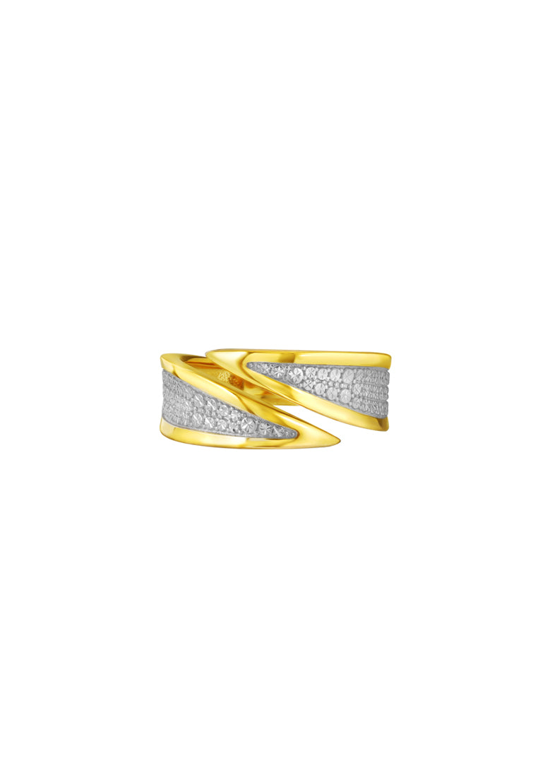 TOMEI Diamond Cut Collection Ring, Yellow Gold 916