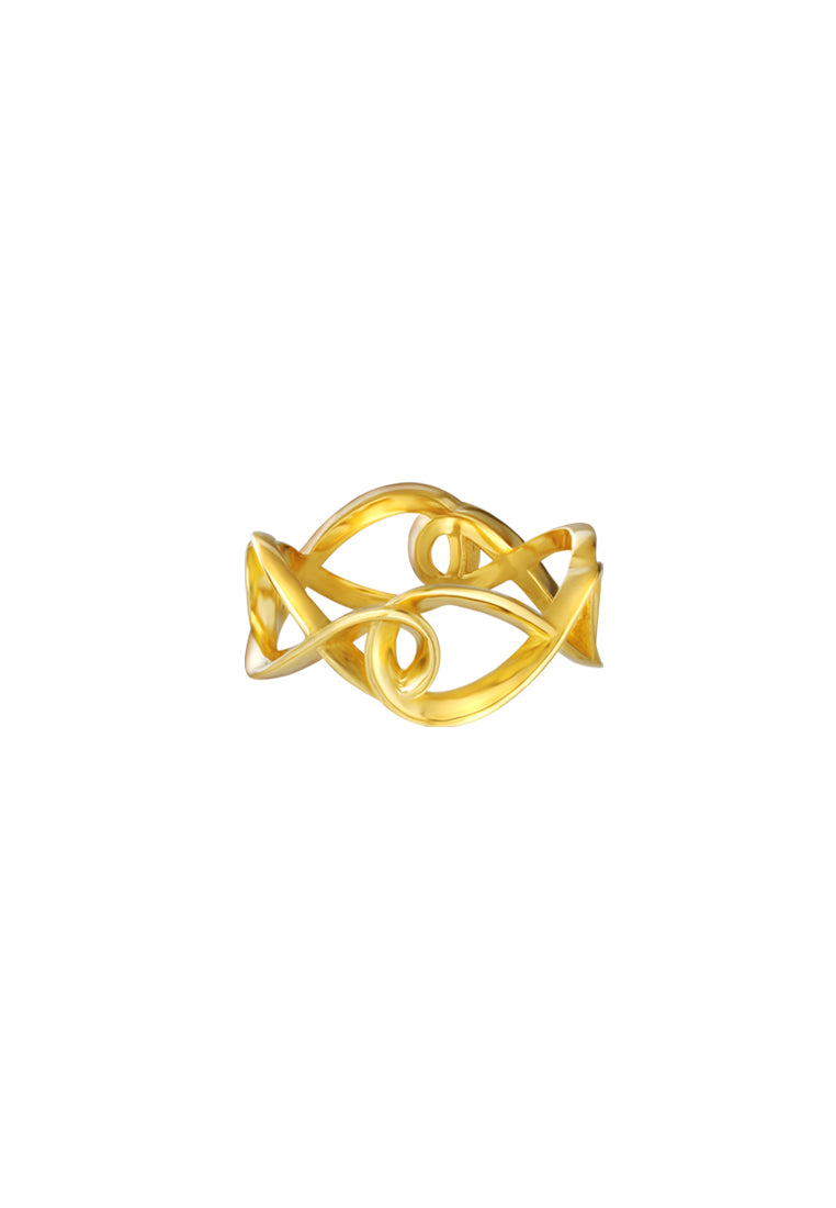 TOMEI Anastasia Infinity Ring, Yellow Gold 916