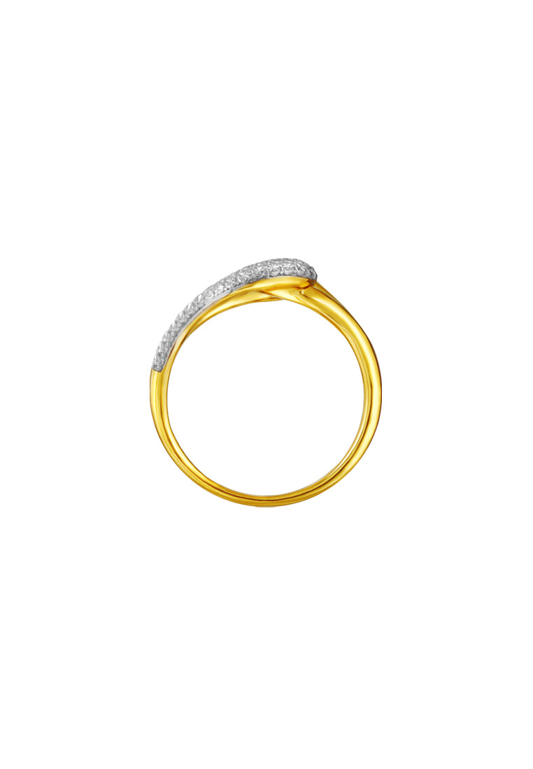 TOMEI Diamond Cut Collection Ring, Yellow Gold 916