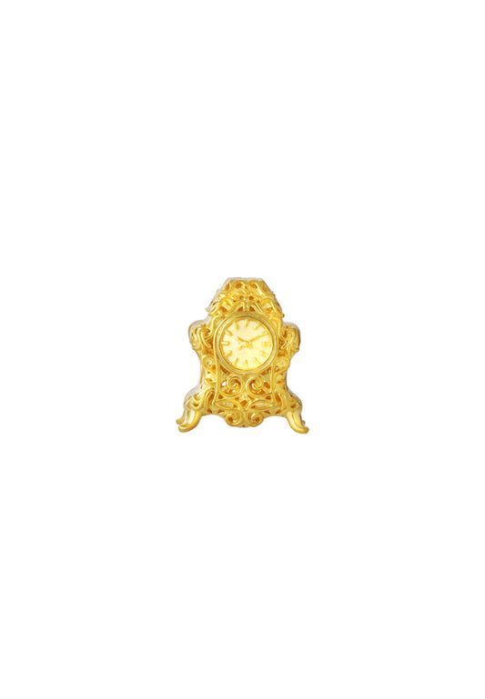 TOMEI Chomel Collection Antique Clock Charm, Yellow Gold 916