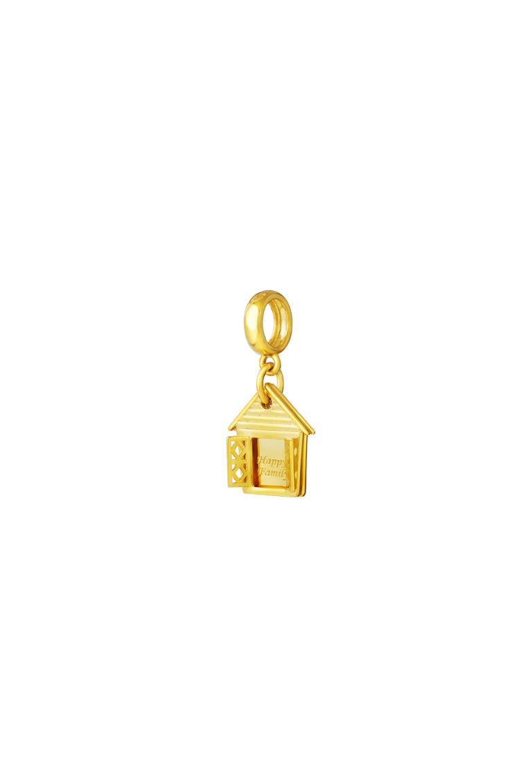 TOMEI Chomel Collection Happy Family Charm, Yellow Gold 916