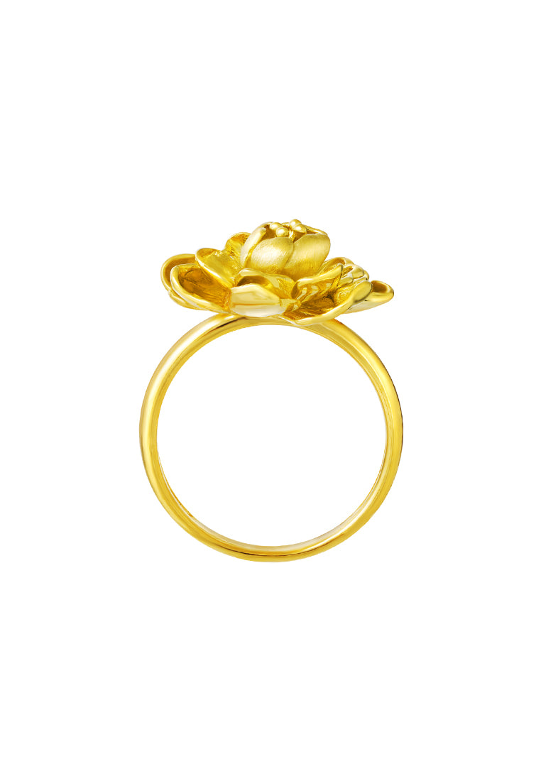 TOMEI The Peony Ring, Yellow Gold 916