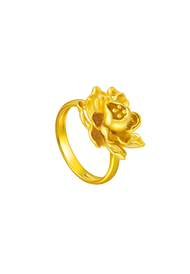TOMEI The Peony Ring, Yellow Gold 916