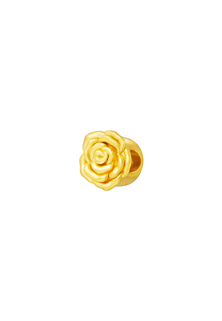 TOMEI Rose Charm, Yellow Gold 999