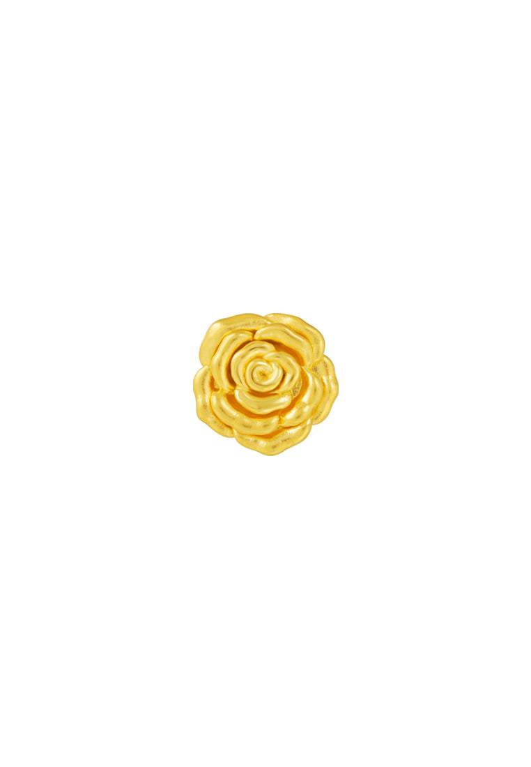 TOMEI Rose Charm, Yellow Gold 999