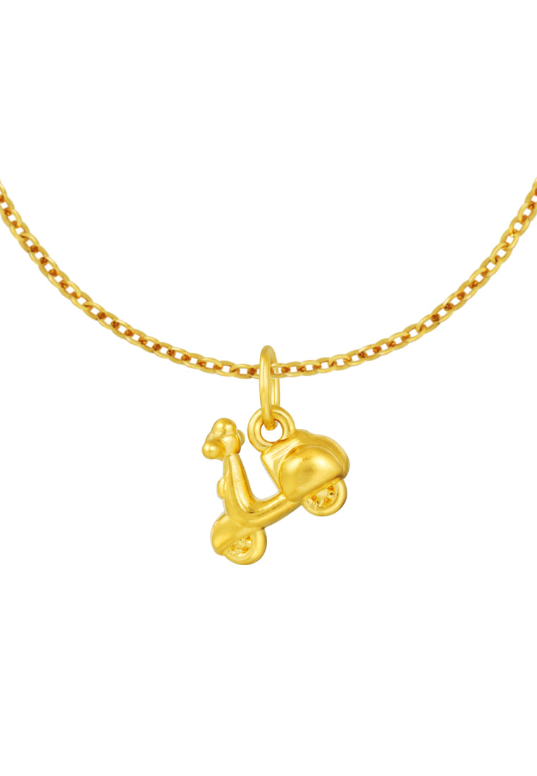 TOMEI Scooter Pendant, Yellow Gold 999