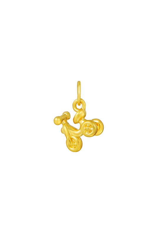 TOMEI Motorcycle Pendant, Yellow Gold 999