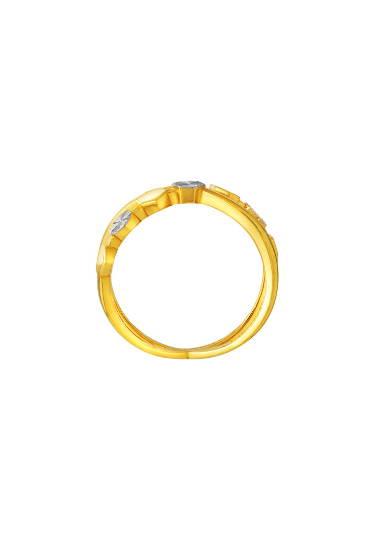 TOMEI Diamond Cut Collection Ring, Yellow Gold 916