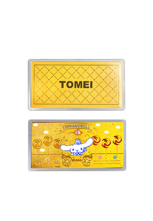 TOMEI x Sanrio Cinnamoroll Sparkle Gold Wafer 0.5G I Fine Gold 9999