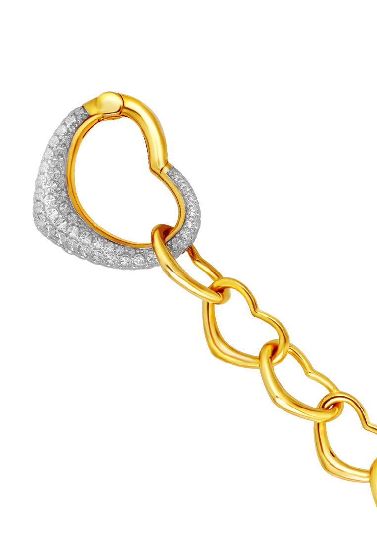TOMEI Diamond Cut Collection Bracelet Yellow Gold 916
