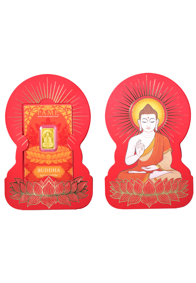 TOMEI x PAMP Suisse Buddha Gold Bar | 5 Grams | Fine Gold 9999