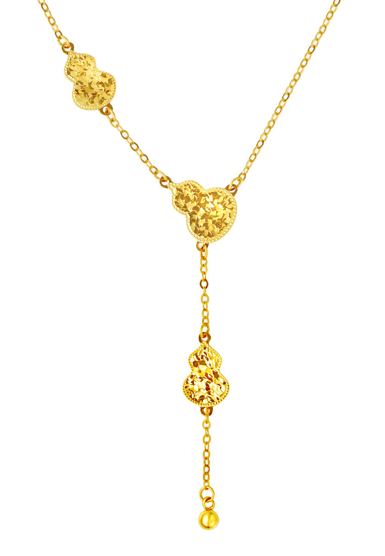 TOMEI Gourd Necklace, Yellow Gold 916
