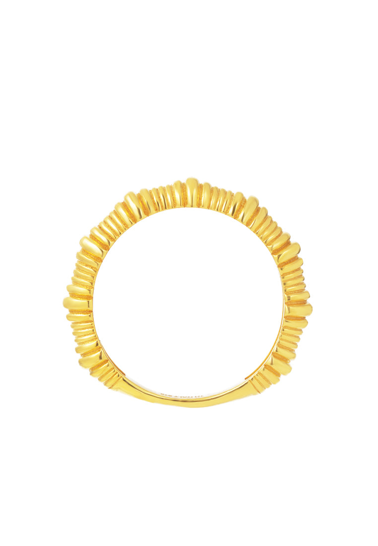 TOMEI Lusso Italia Twisted Ring, Yellow Gold 916