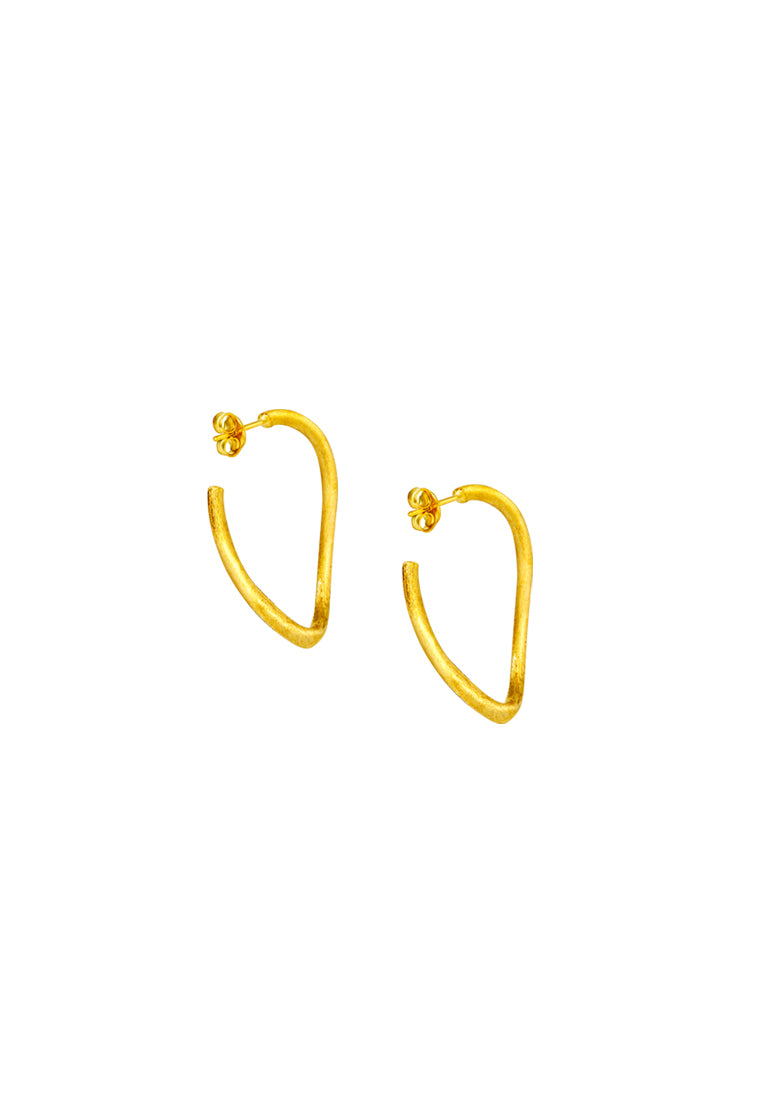 TOMEI Lusso Italia Earrings, Yellow Gold 916