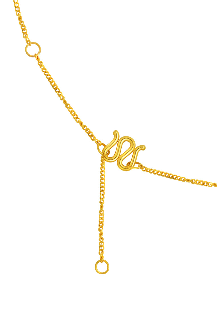TOMEI 【马上有钱】Richy Horse Necklace, Yellow Gold 999