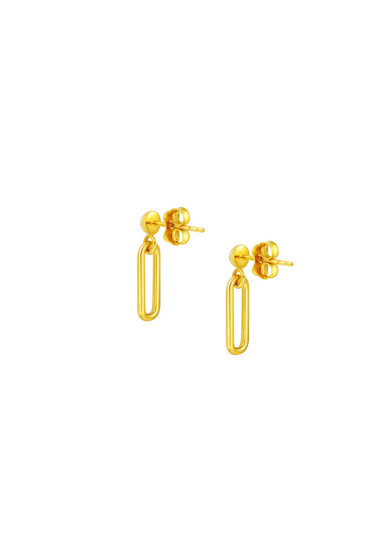 TOMEI Lusso Italia Earrings, Yellow Gold 916