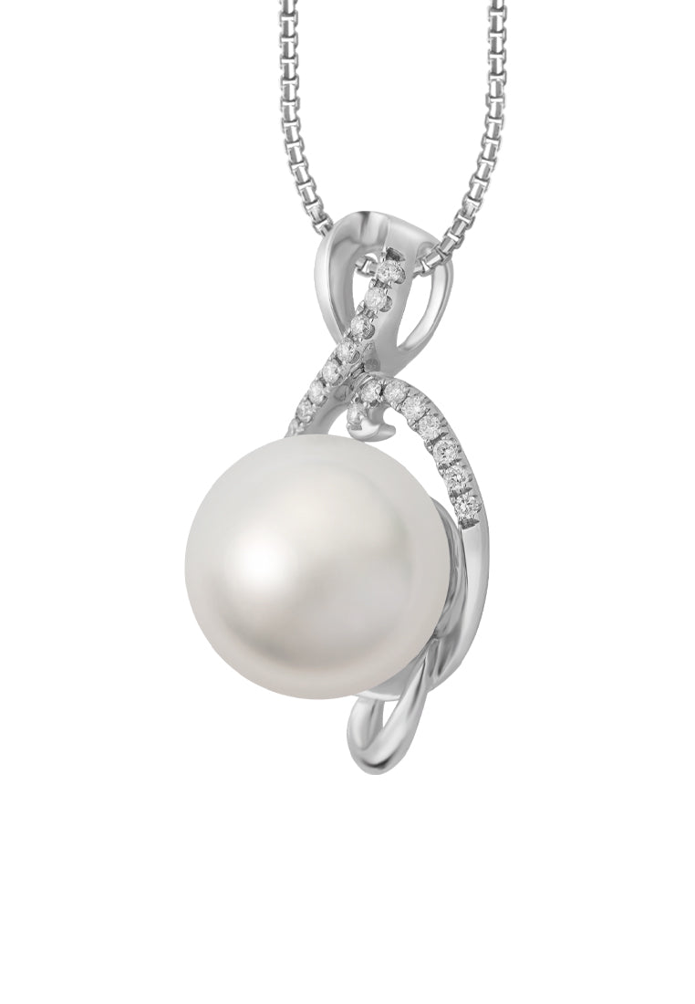 TOMEI Pendant, Diamond Pearl White Gold 750 (P4673)