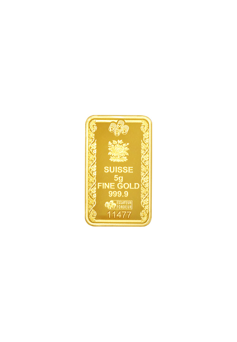 TOMEI x PAMP Suisse Buddha Gold Bar | 5 Grams | Fine Gold 9999