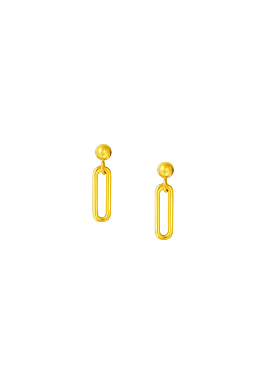 TOMEI Lusso Italia Earrings, Yellow Gold 916