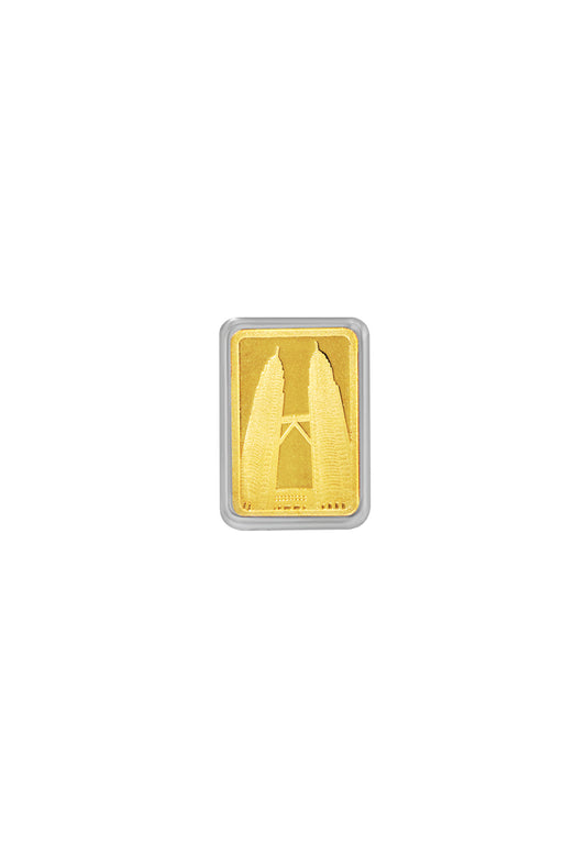 [Tomei Exclusive] KLCC Twin Towers Gold Bar | 1 Gram | Fine Gold 9999