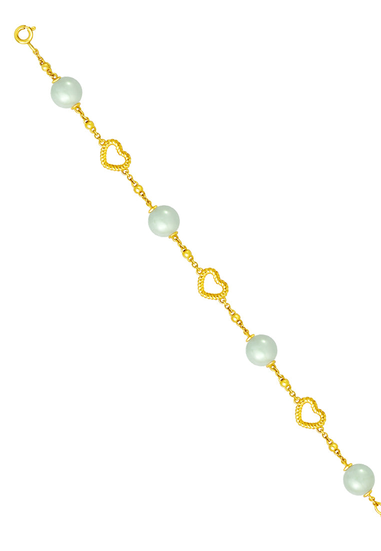 TOMEI Jade Bracelet, Yellow Gold 916