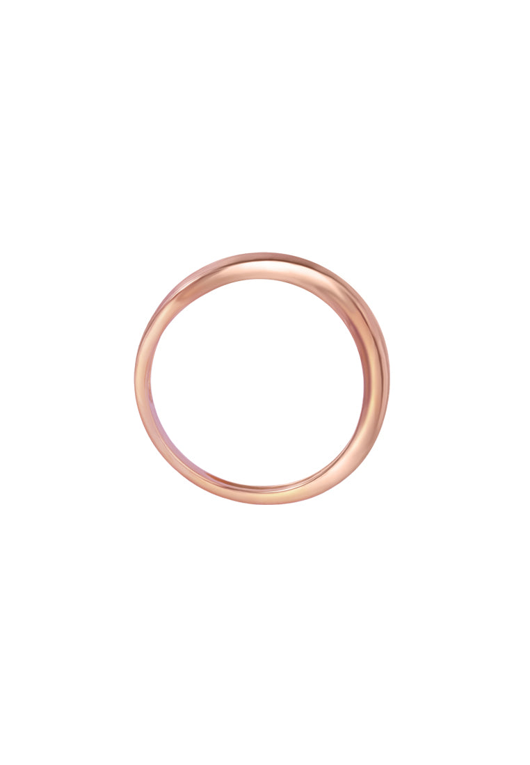 TOMEI High Polishing Ring, Yellow Gold 916