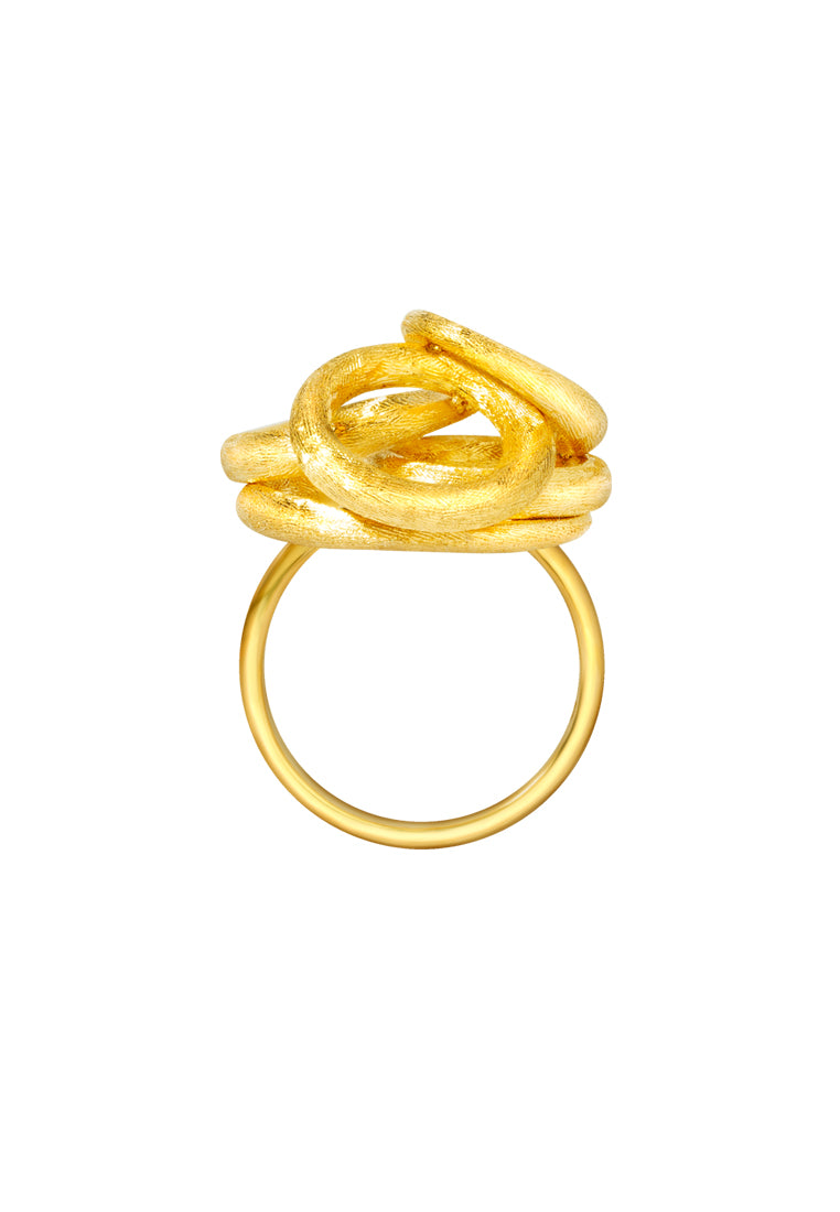 TOMEI Lusso Italia Ring, Yellow Gold 916