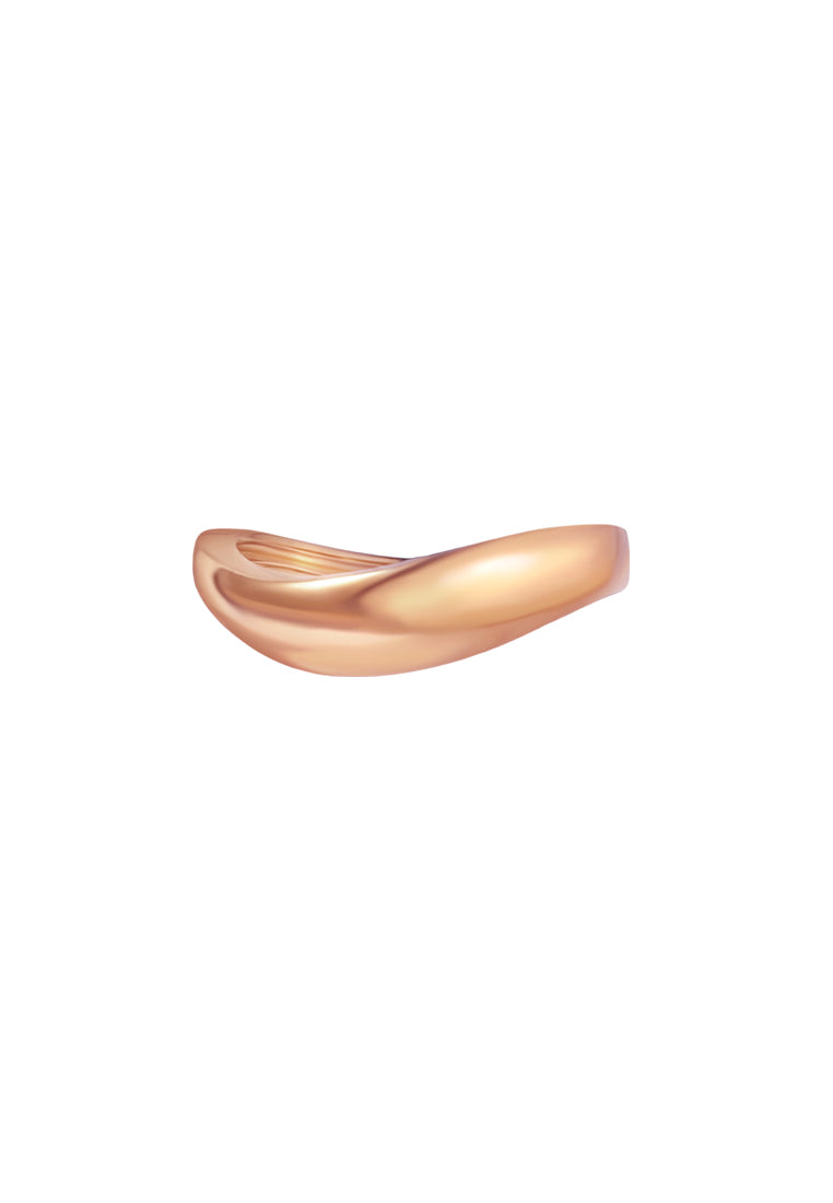 TOMEI High Polishing Ring, Yellow Gold 916