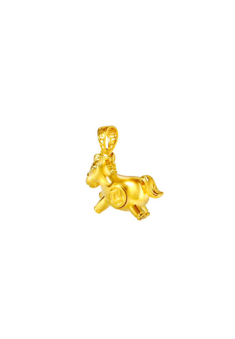 TOMEI Horse Pendant, Yellow Gold 916