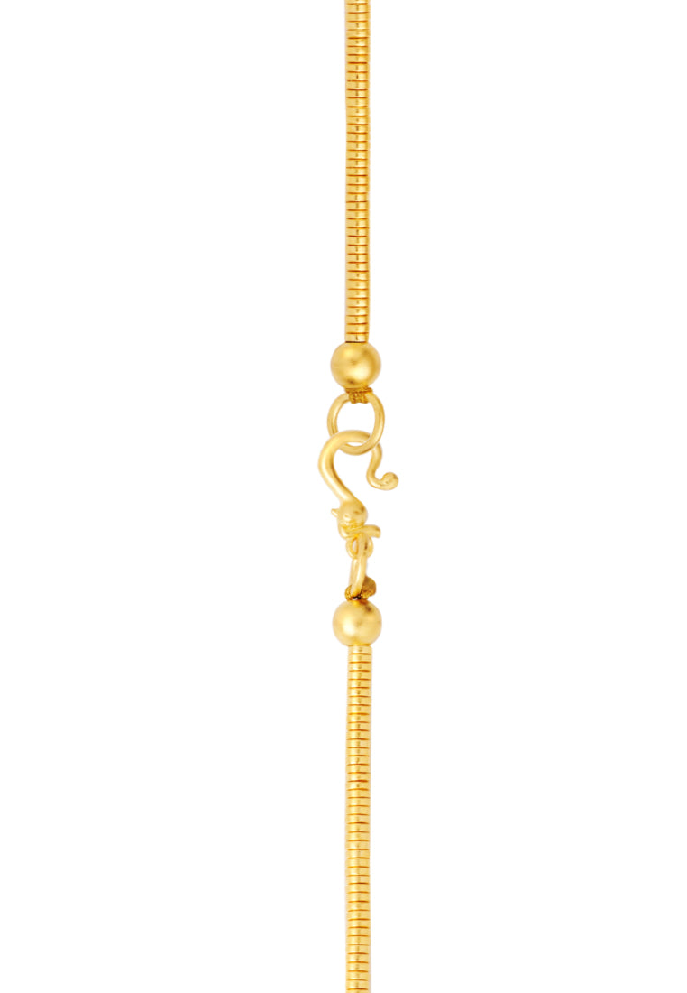 TOMEI x XIFU Vintage Ruyi Lock Bracelet, Yellow Gold 999