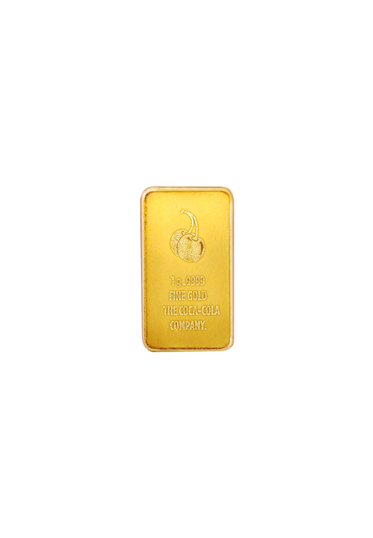 TOMEI x PAMP Coca-Cola® Cherry Coke Gold Bar I 1G I Fine Gold 9999