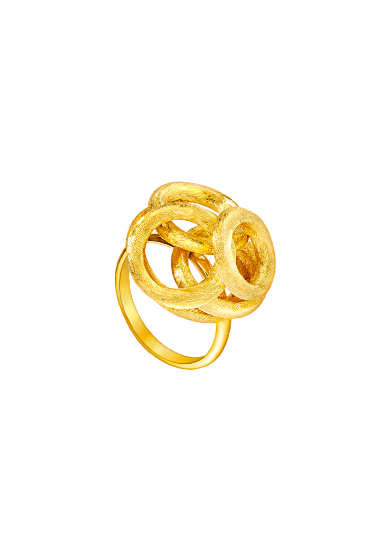TOMEI Lusso Italia Ring, Yellow Gold 916