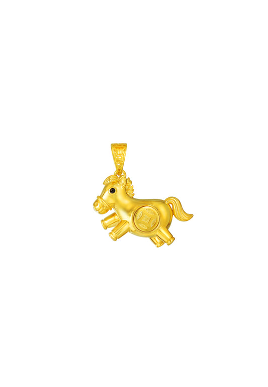 TOMEI Horse Pendant, Yellow Gold 916