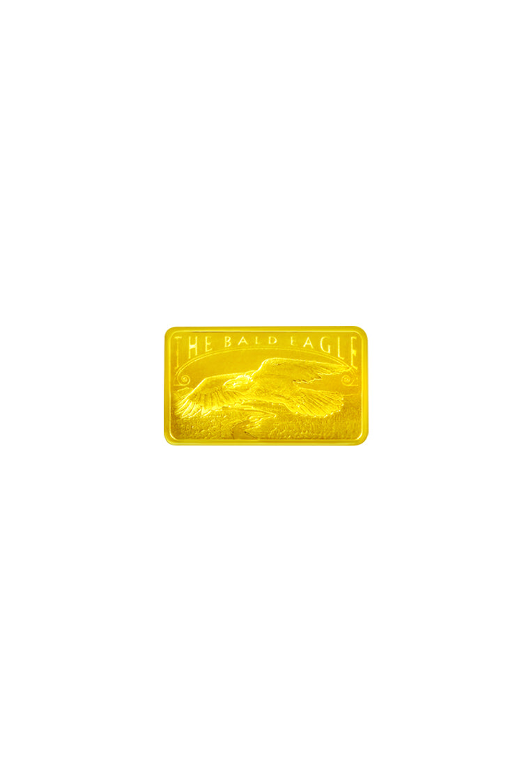 TOMEI x PAMP America Free Bald Eagle Gold Bar 5GM I Fine Gold 9999