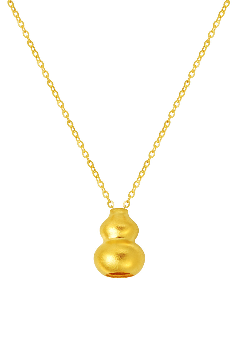 TOMEI Antique Gold Series Gourd Necklace, Yellow Gold 999